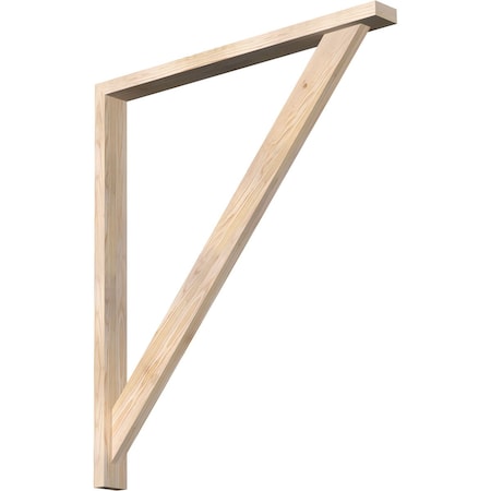 Ekena Millwork Traditional Craftsman Smooth Bracket w/ Offset Brace, Douglas Fir, 3 1/2"W x 38"D x 44"H BKT0402X38X44TRA04SDF